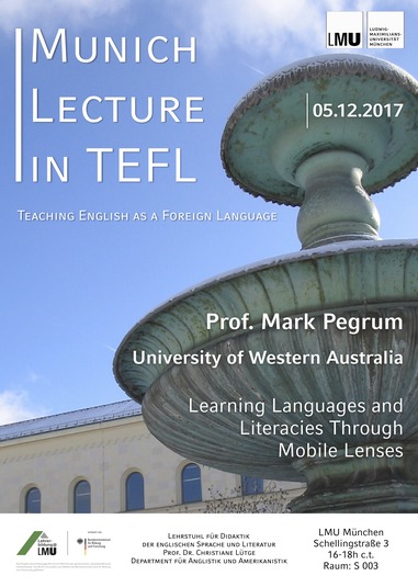 Plakat Munich Lecture 5 December 2017.